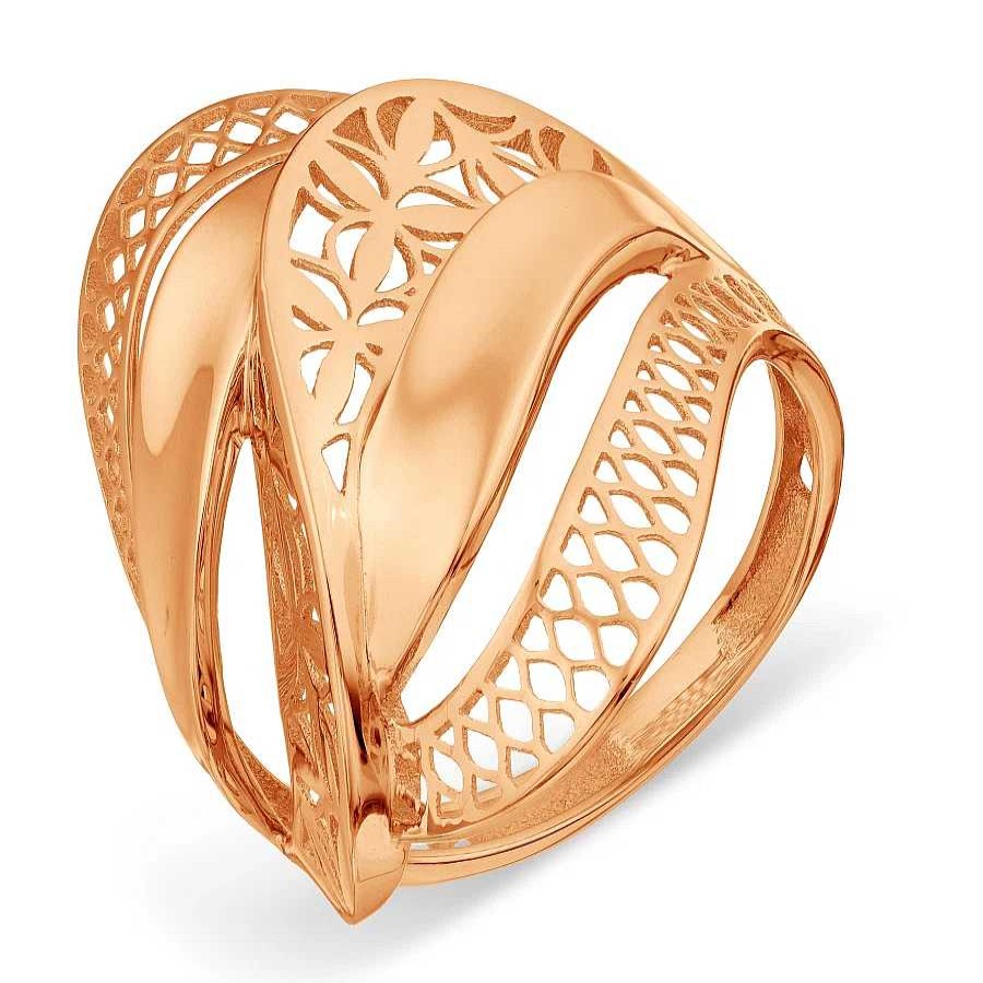 Ringe Zolotoy | Damen Ring Filigran 585 Rotgold