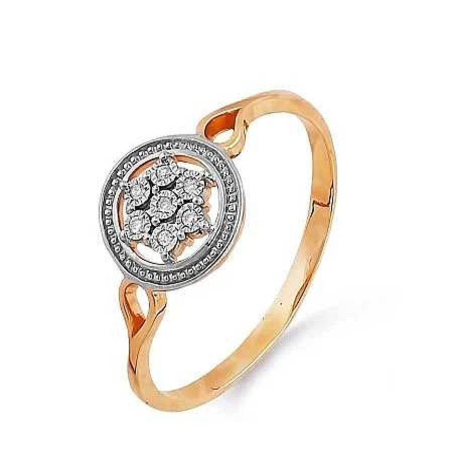 Ringe Zolotoy | Damen Ring 585 Rotgold Brillanten