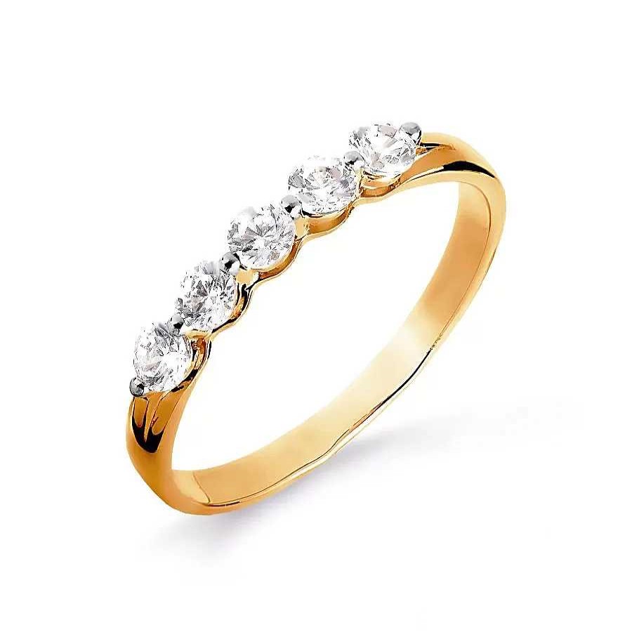 Ringe Zolotoy | Damen Ring Mit Zirkonia | 585 Rotgold