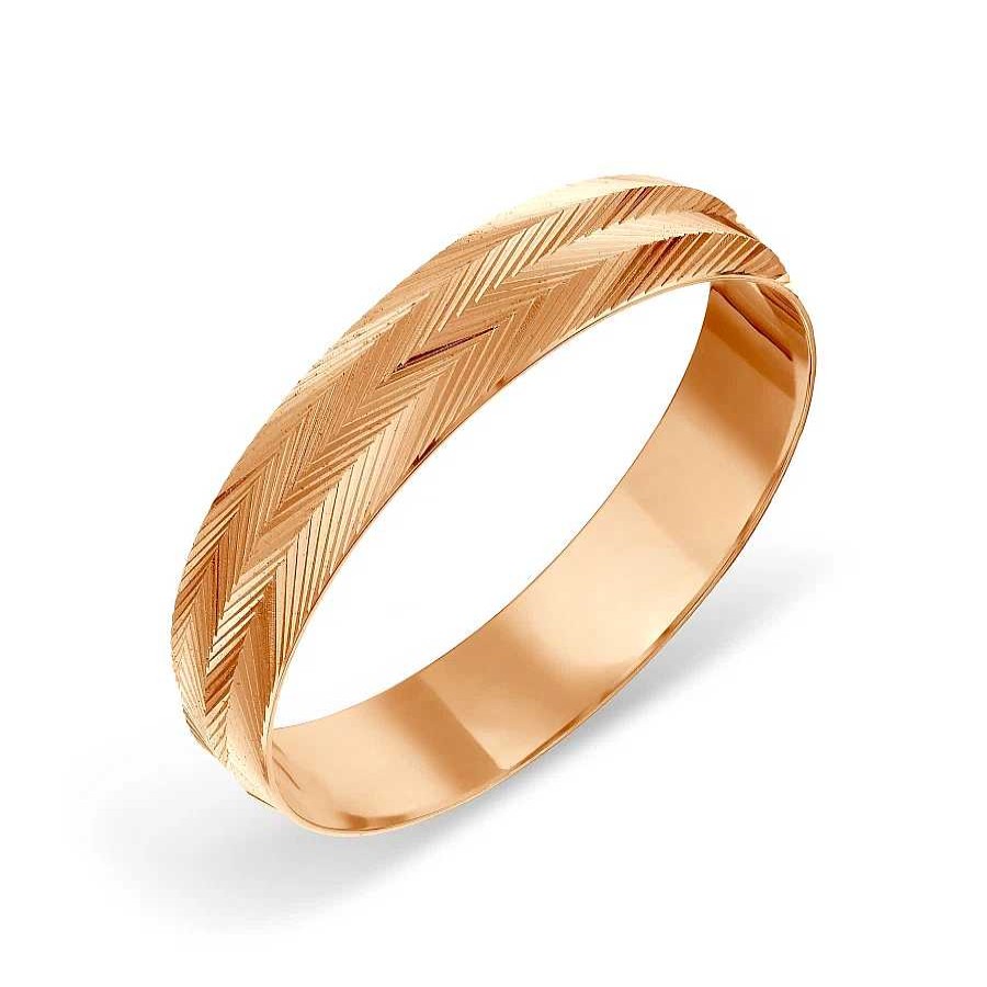 Ringe Zolotoy | Trauring 585 Rotgold Diamantiert