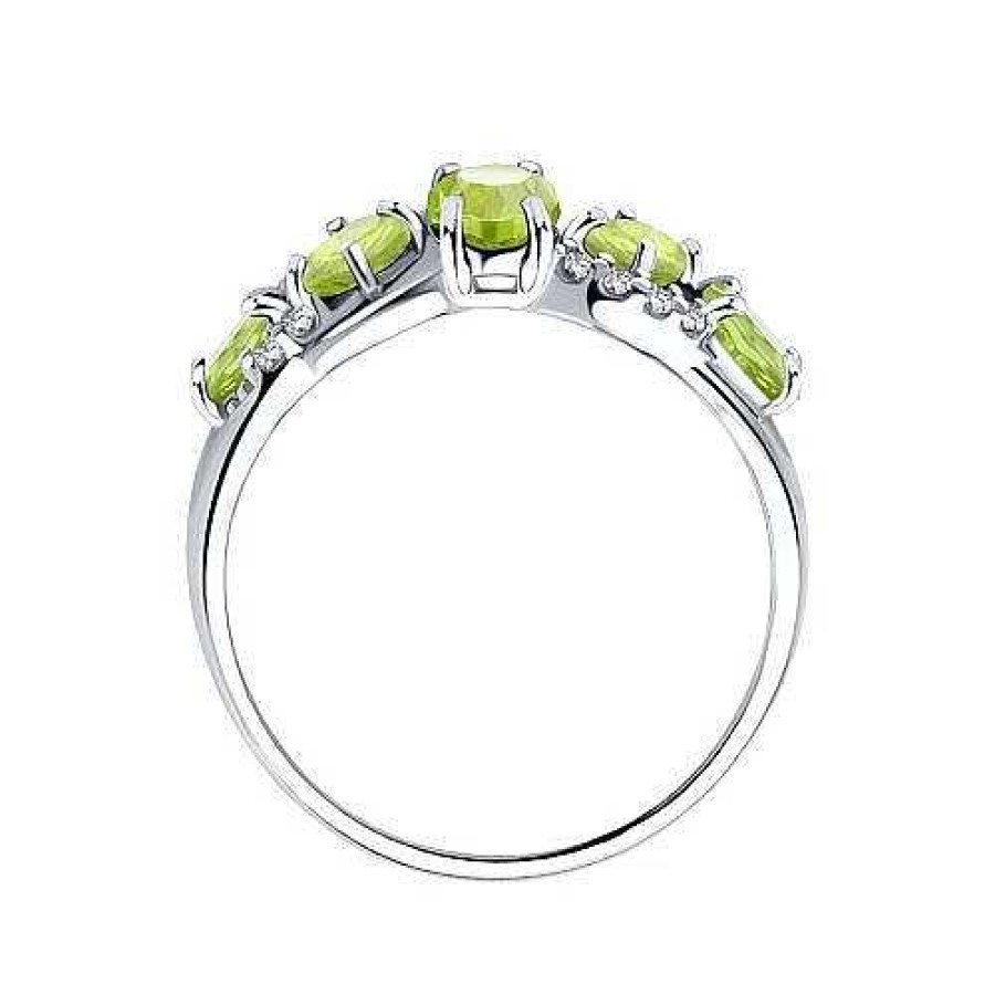 Ringe Zolotoy | Ring 925 Silber Mit Zirkonia Und Chrysolite