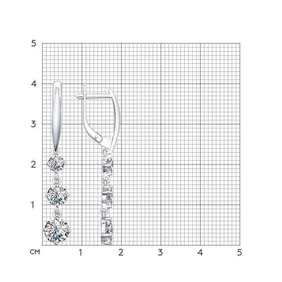 Ohrringe Zolotoy | Ohrringe Mit Zirkonia | 925 Silber