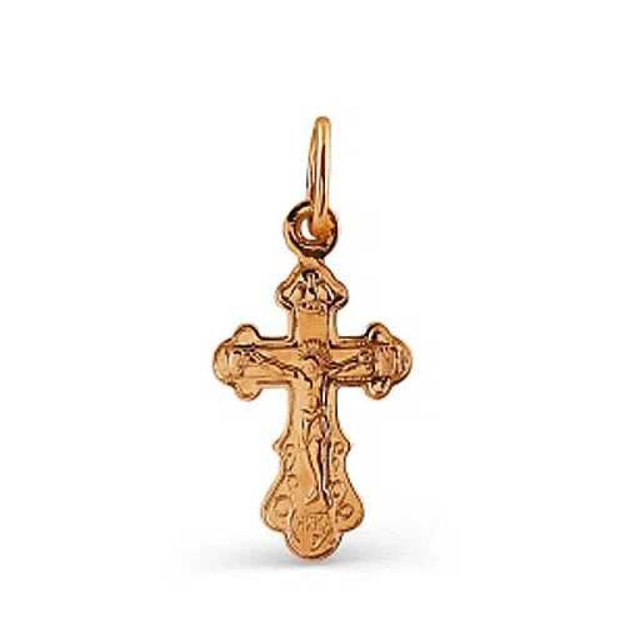 Kreuze Zolotoy | Kreuz Anh Nger 375 Rotgold Orthodox