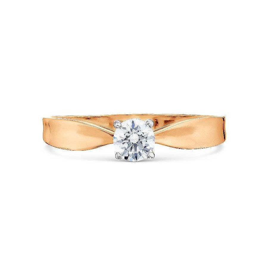 Ringe Zolotoy | Damen Ring Mit Zirkonia | 585 Rotgold