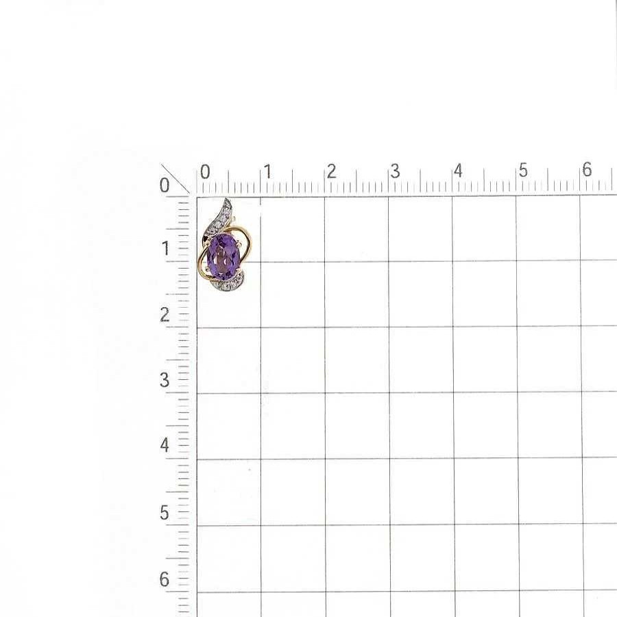 Anh Nger Zolotoy | Anh Nger 585 Rotgold Amethyst Zirkonia