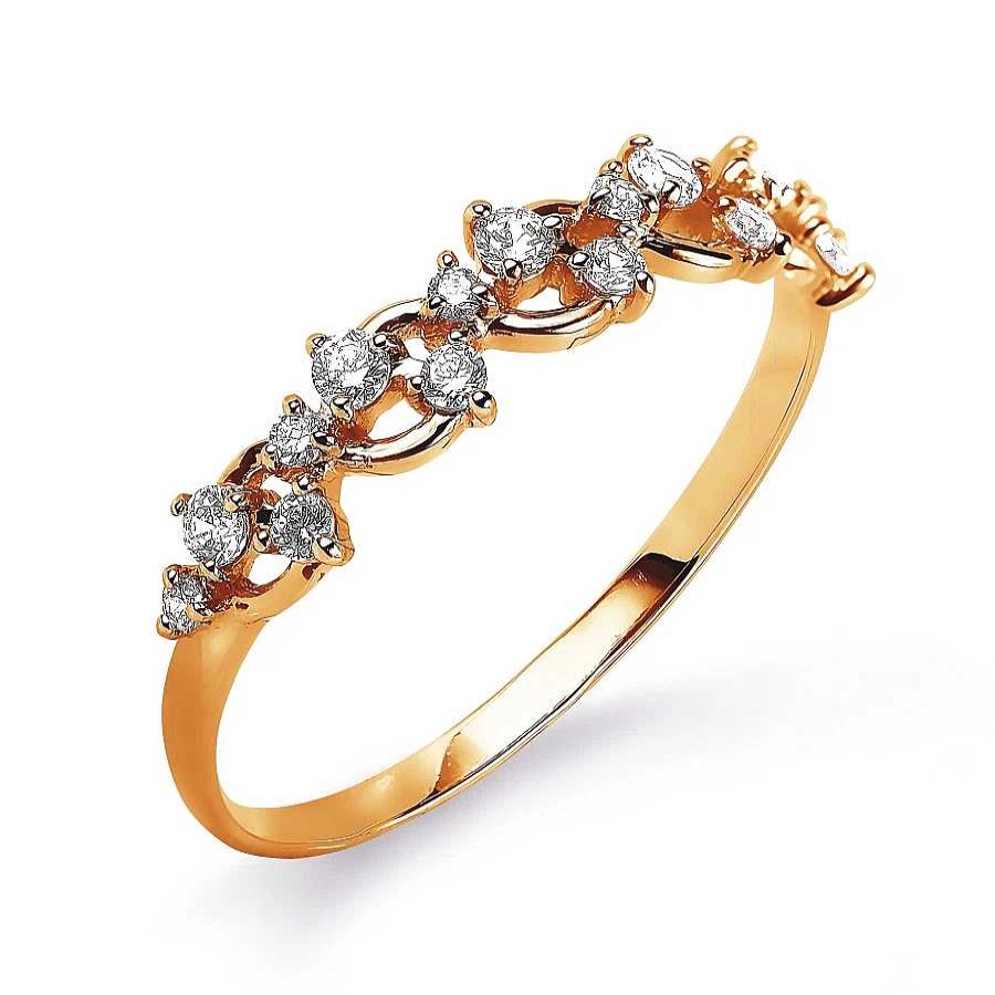 Ringe Zolotoy | Damen Ring Mit Zirkonia | 585 Rotgold