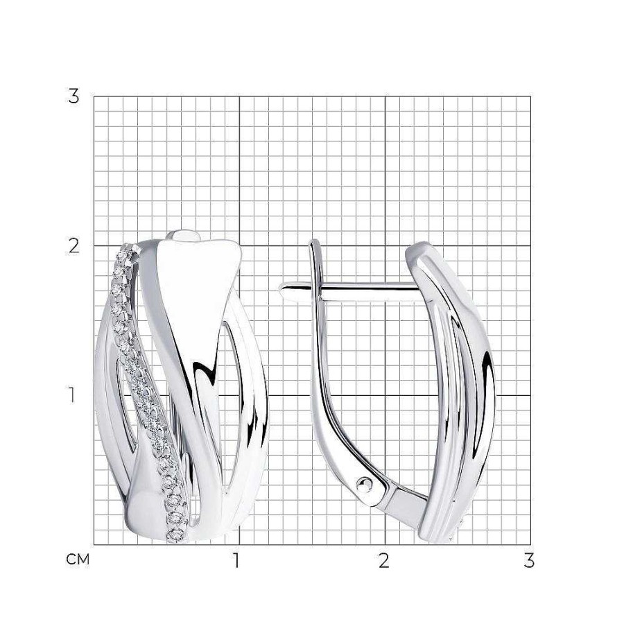 Ohrringe Zolotoy | Ohrringe Mit Zirkonia | 925 Silber