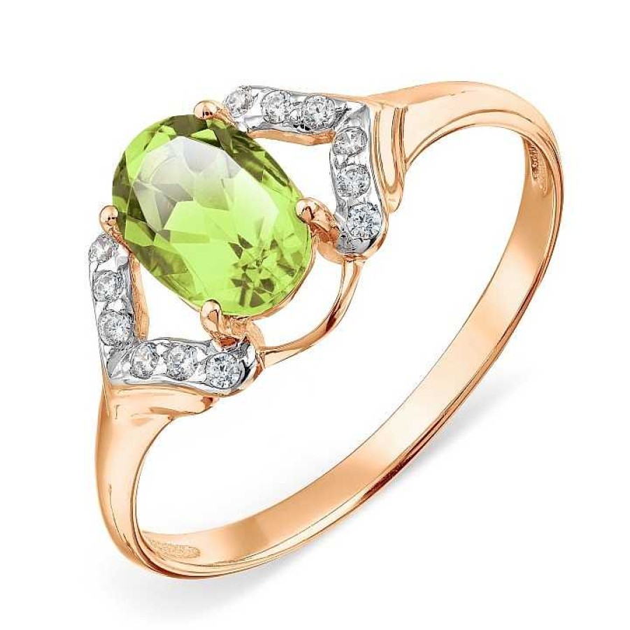 Ringe Zolotoy | Damen Ring Mit Peridot Und Zirkonia