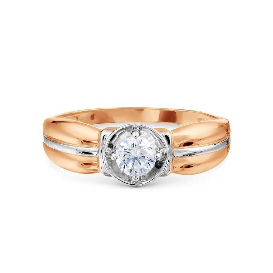 Ringe Zolotoy | Damen Ring Mit Zirkonia | 585 Rotgold