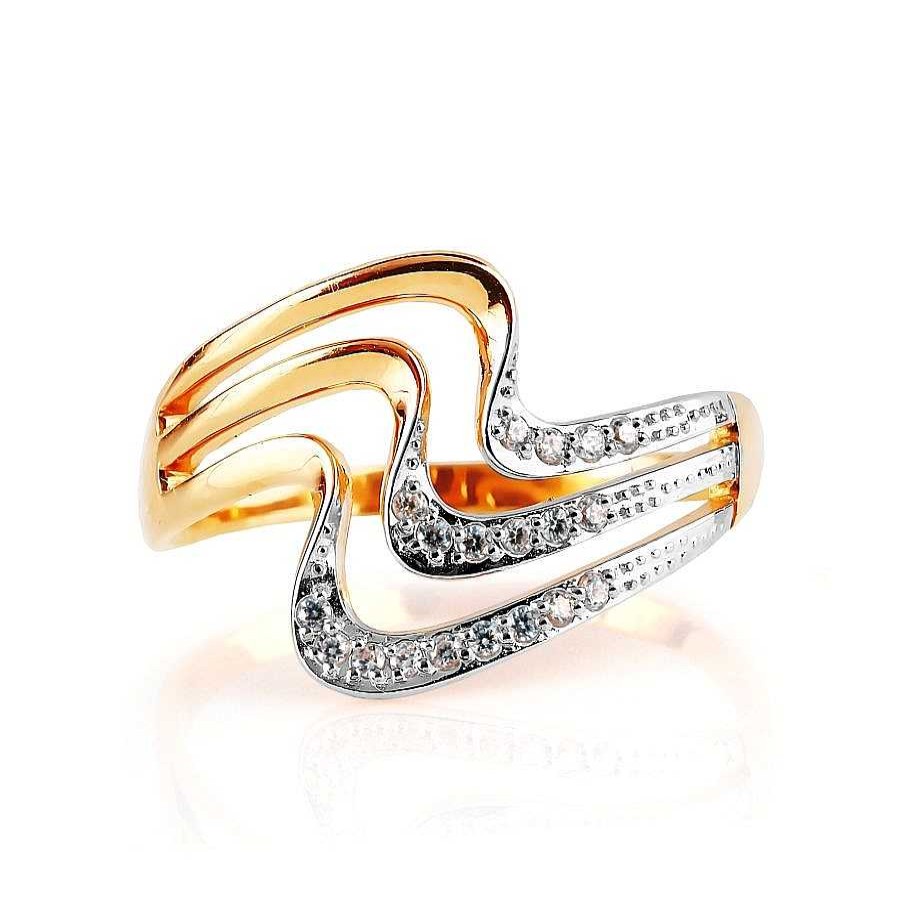 Ringe Zolotoy | Damen Ring Mit Zirkonia 375 Rotgold