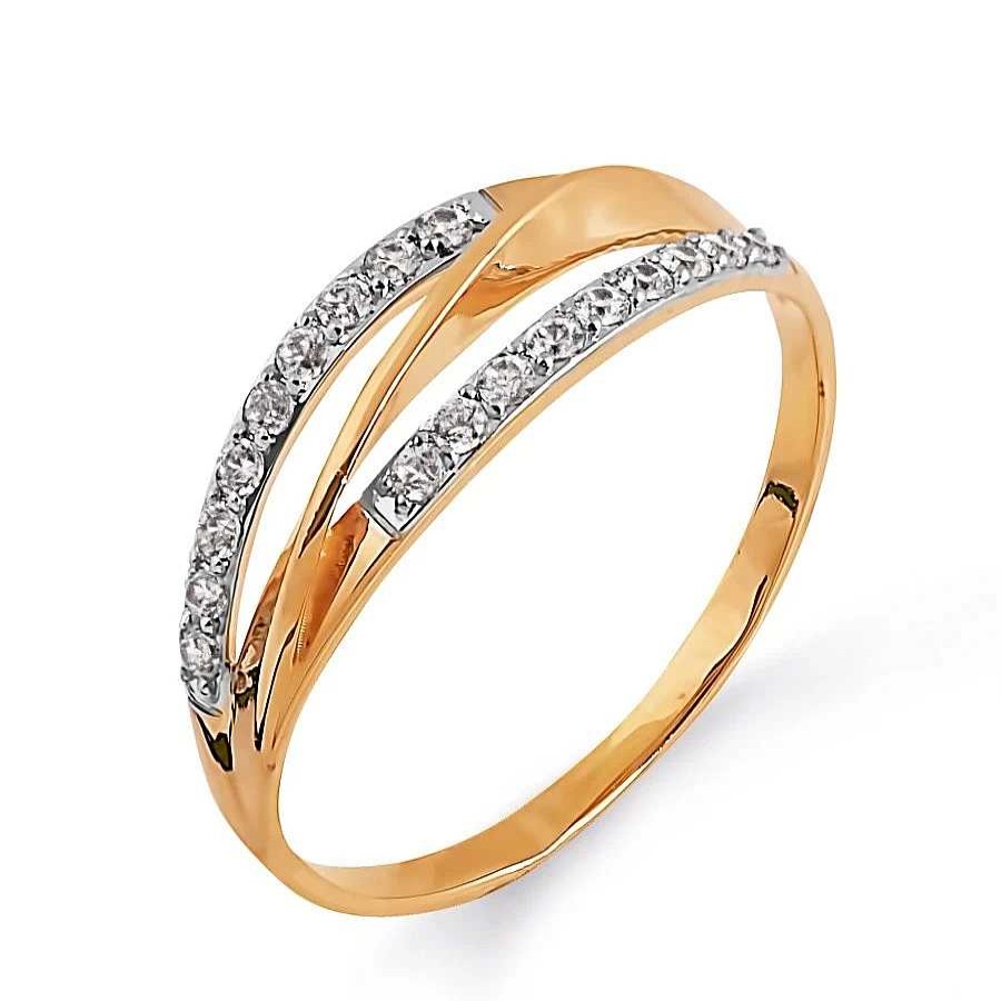 Ringe Zolotoy | Damen Ring Mit Zirkonia 585 Rotgold