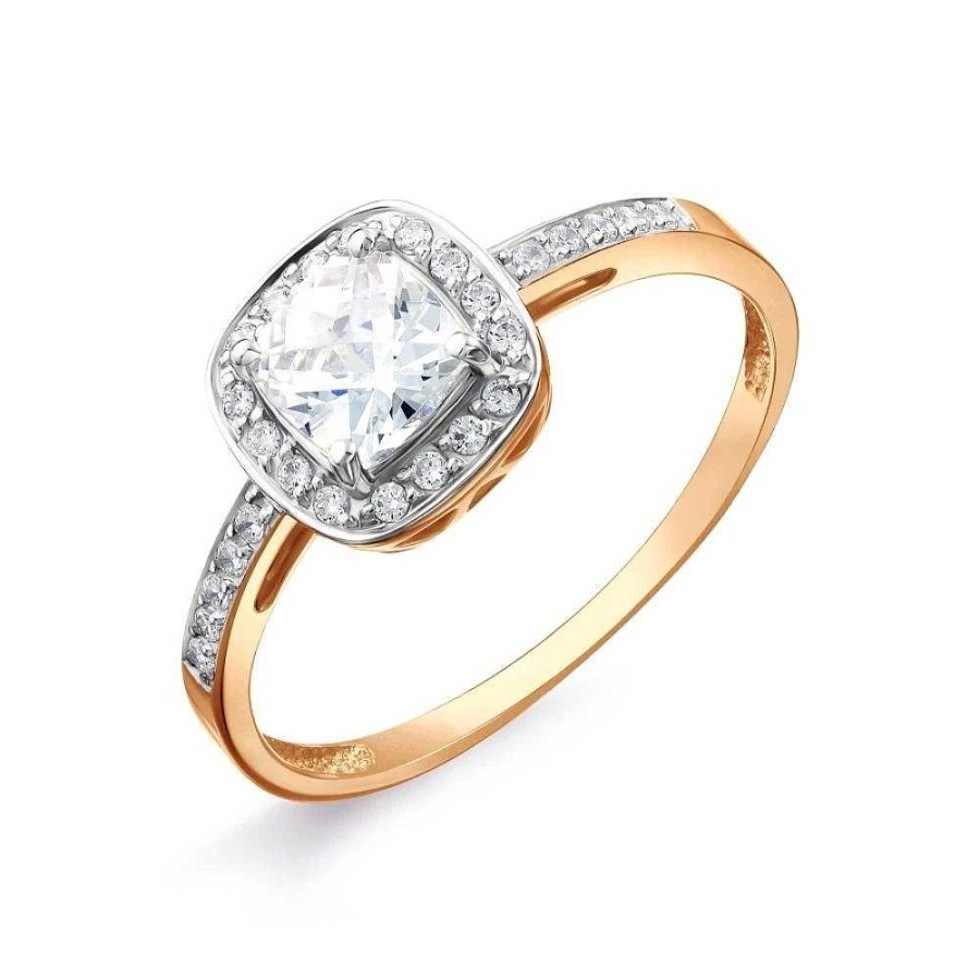 Ringe Zolotoy | Damen Ring 585 Rotgold Mit Zirkonia