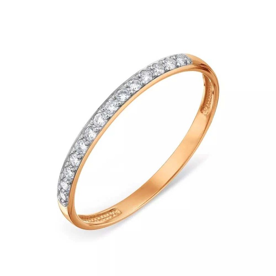 Ringe Zolotoy | Damen Ring Mit Zirkonia 585 Rotgold