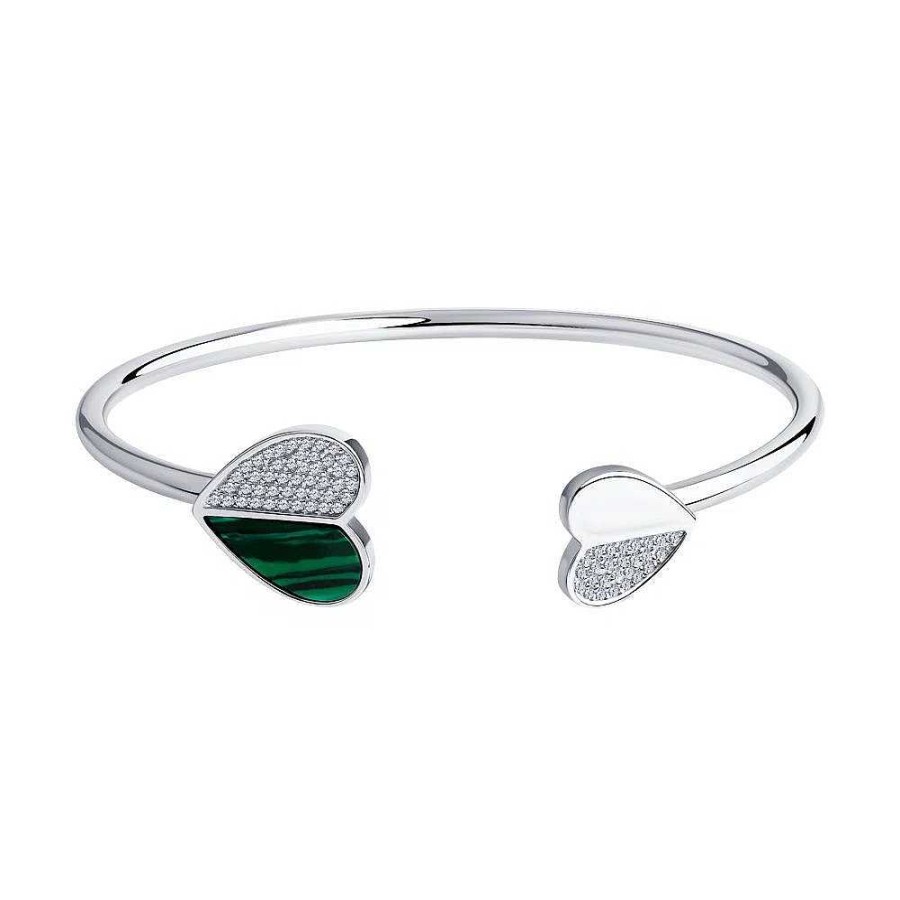 Armb Nder Zolotoy | Armband 925 Silber Malachit Zirkonia