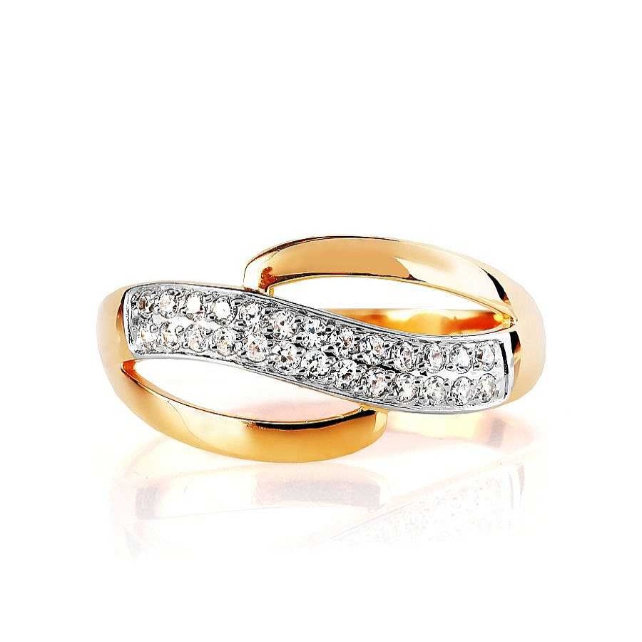 Ringe Zolotoy | Damen Ring Mit Zirkonia 375 Rotgold