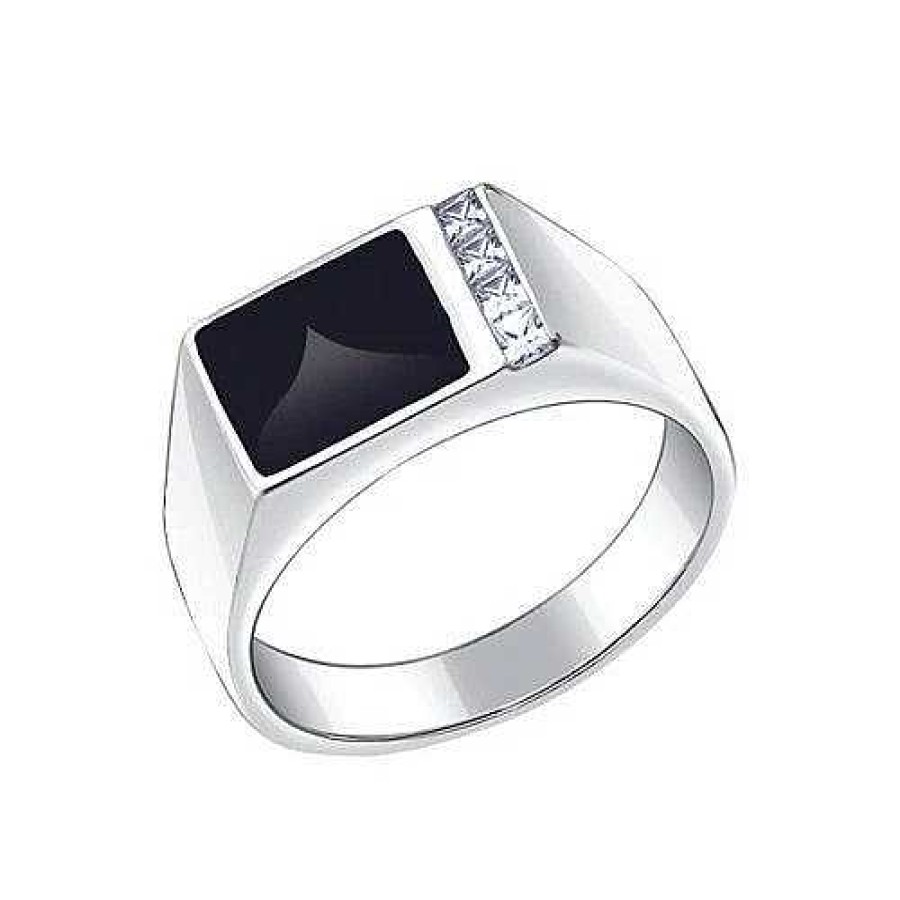 Ringe Zolotoy | Herren Ring 925 Silber Mit Zirkonia