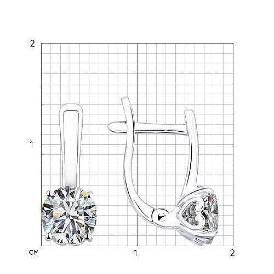 Ohrringe Zolotoy | Ohrringe Mit Zirkonia | 925 Silber