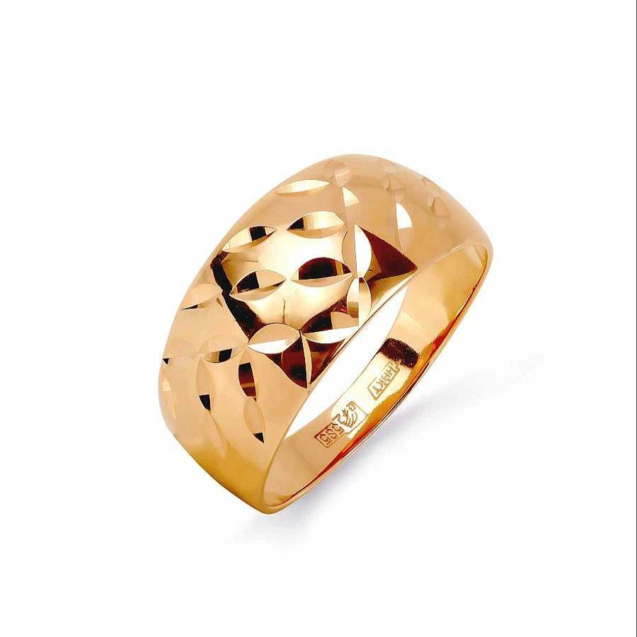 Ringe Zolotoy | Damen Ring Mit Diamantschliff | 585 Rotgold