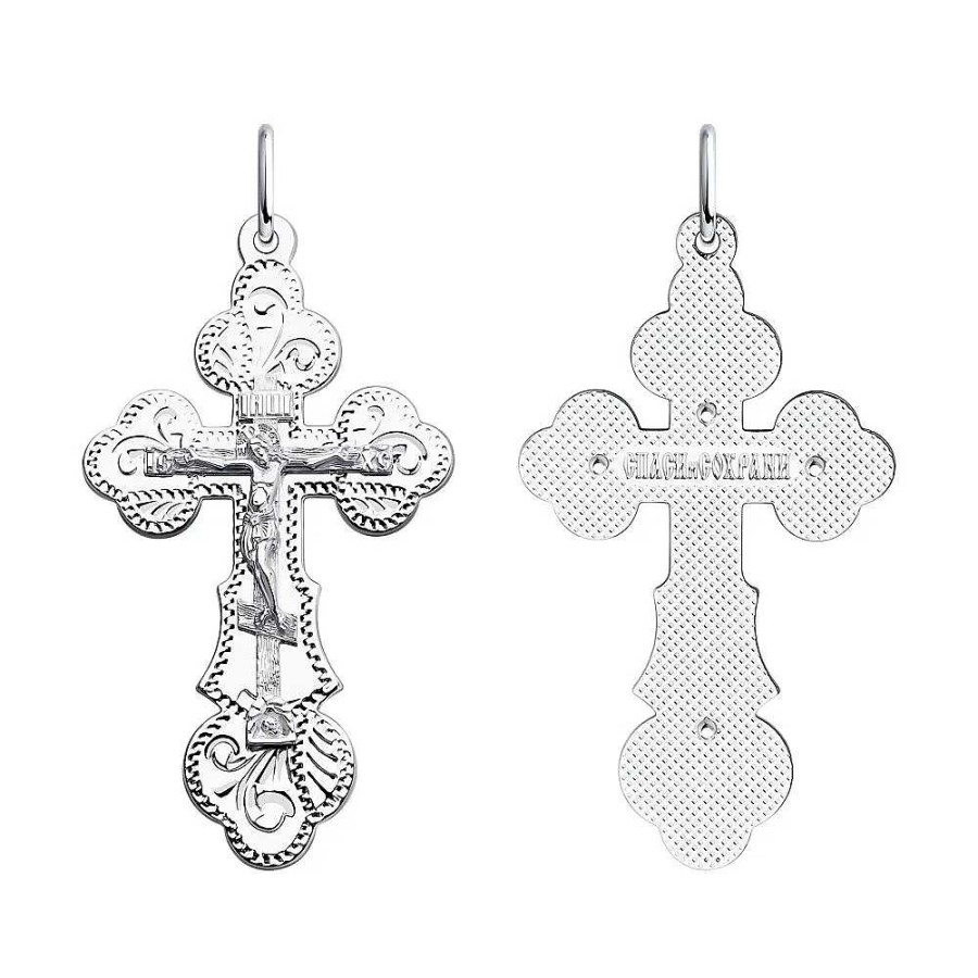 Kreuze Zolotoy | Kreuz Anh Nger Orthodoxe 925 Silber