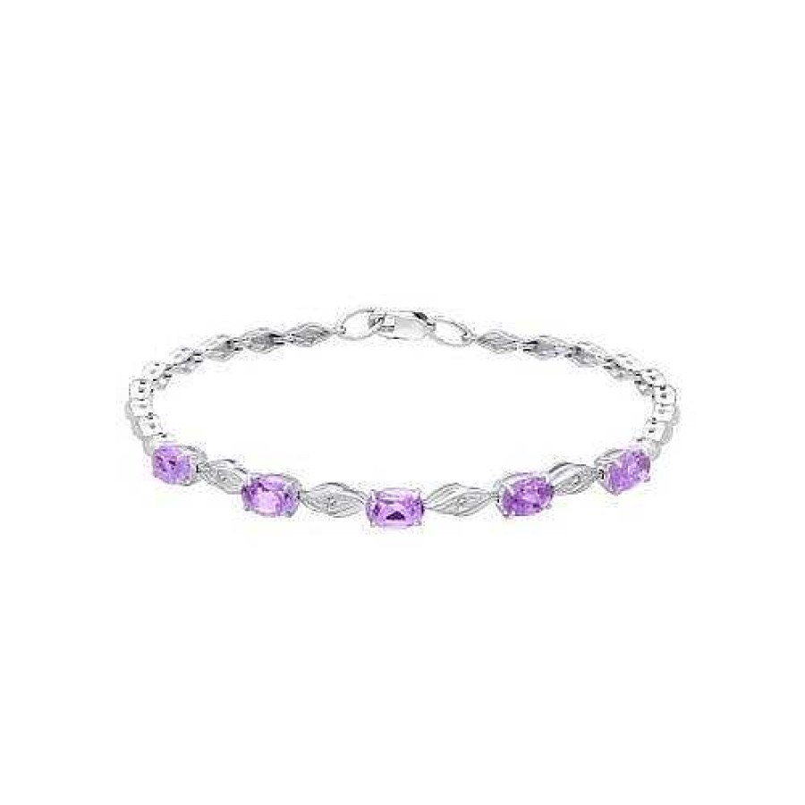 Armb Nder Zolotoy | Armband 925 Silber Mit Amethyst Und Zirkonia