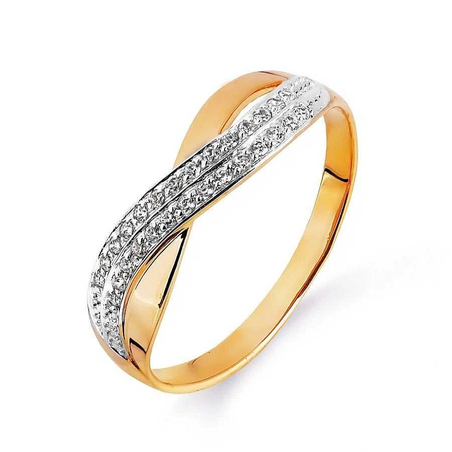 Ringe Zolotoy | Ring 585 Rotgold Mit Zirkonia