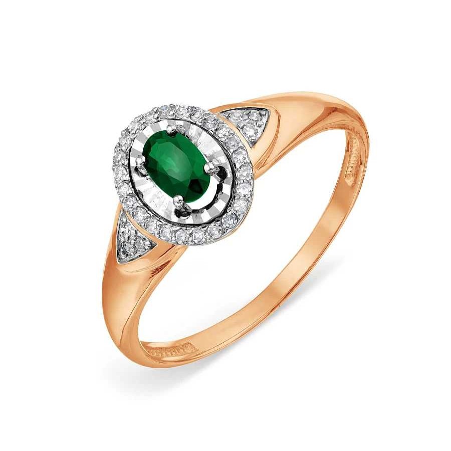 Ringe Zolotoy | Damen Ring Mit Smaragd Und Diamanten