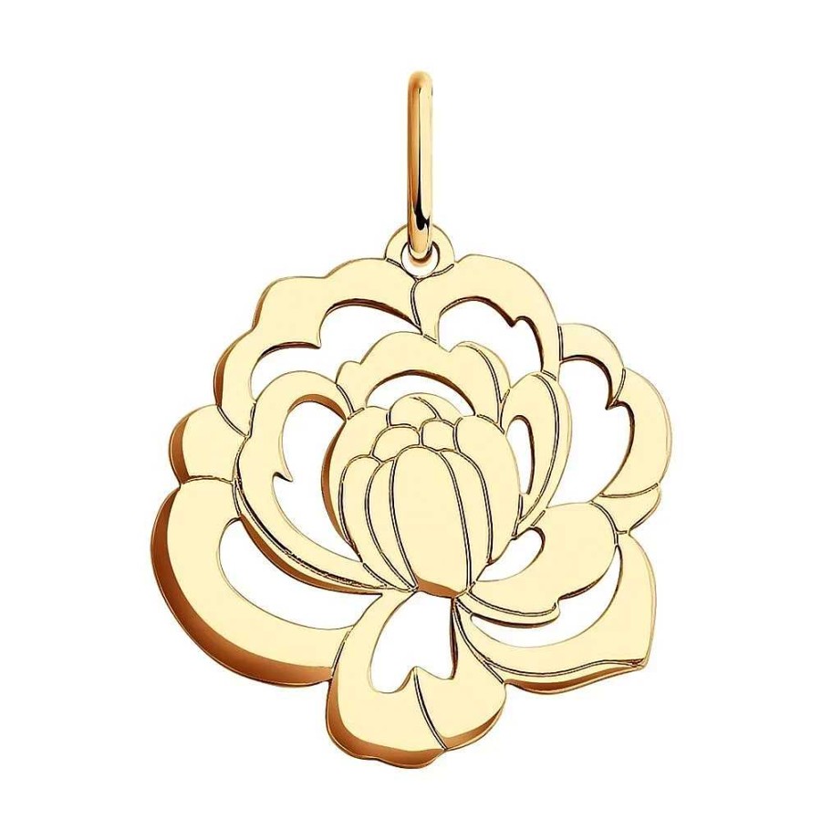 Anh Nger Zolotoy | Kettenanh Nger 585 Rotgold - Blume