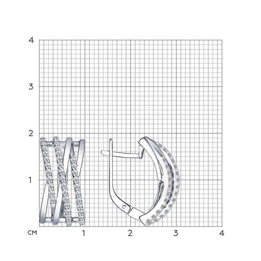 Ohrringe Zolotoy | Ohrringe Mit Zirkonia | 925 Silber