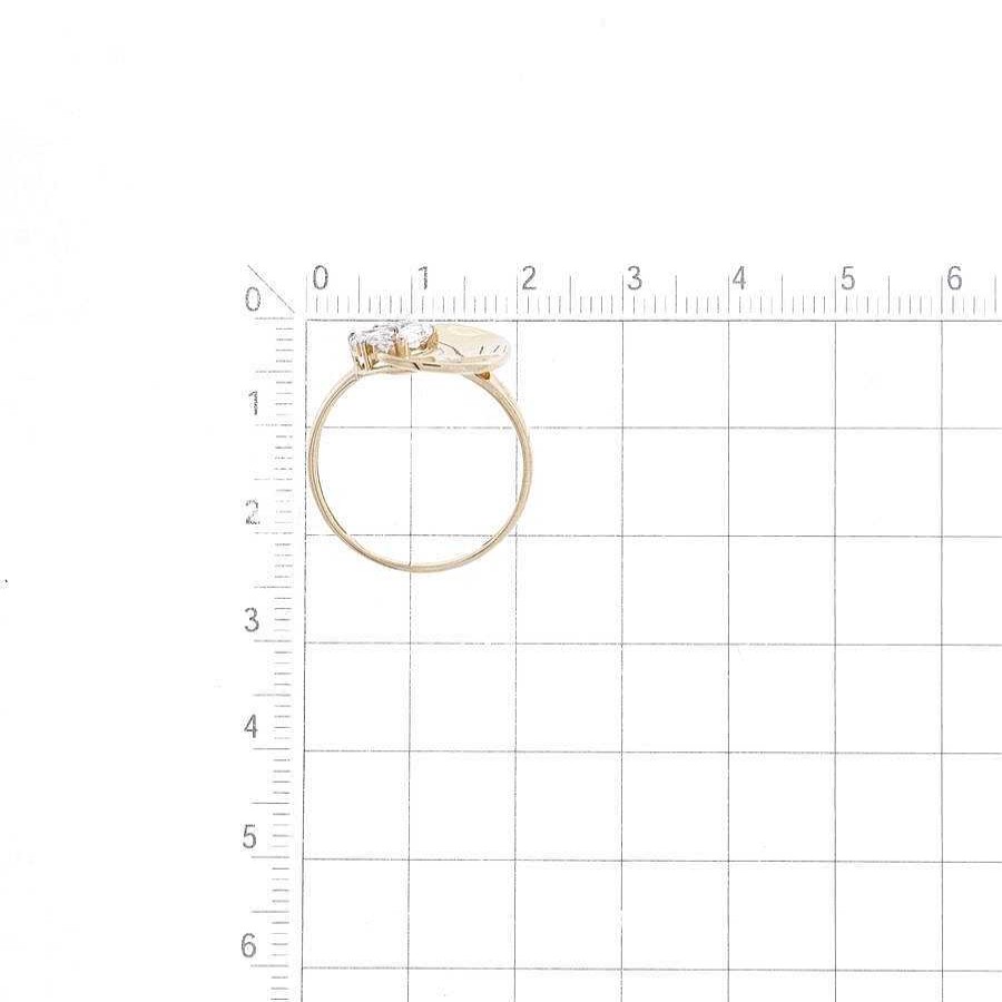 Ringe Zolotoy | Damen Ring Mit 11 Zirkonia 585 Rotgold