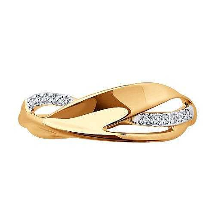 Ringe Zolotoy | Damen Ring 585 Rotgold Mit Zirkonia