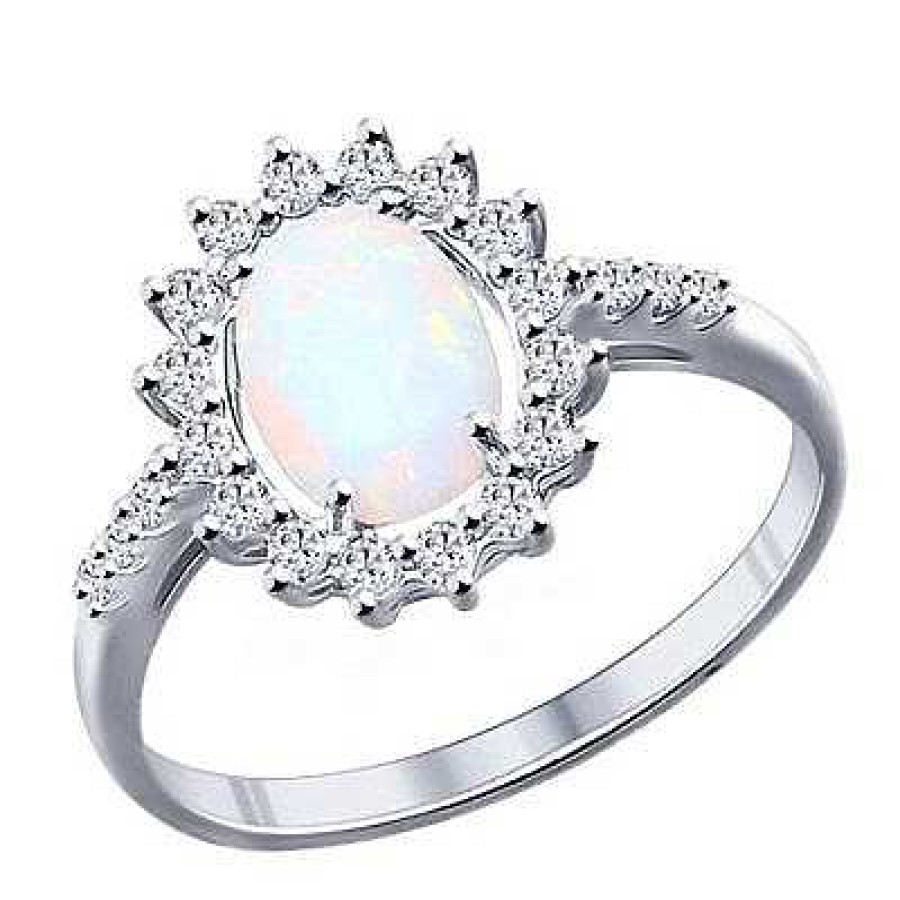 Ringe Zolotoy | Ring 925 Silber Mit Opal Und Zirkonia