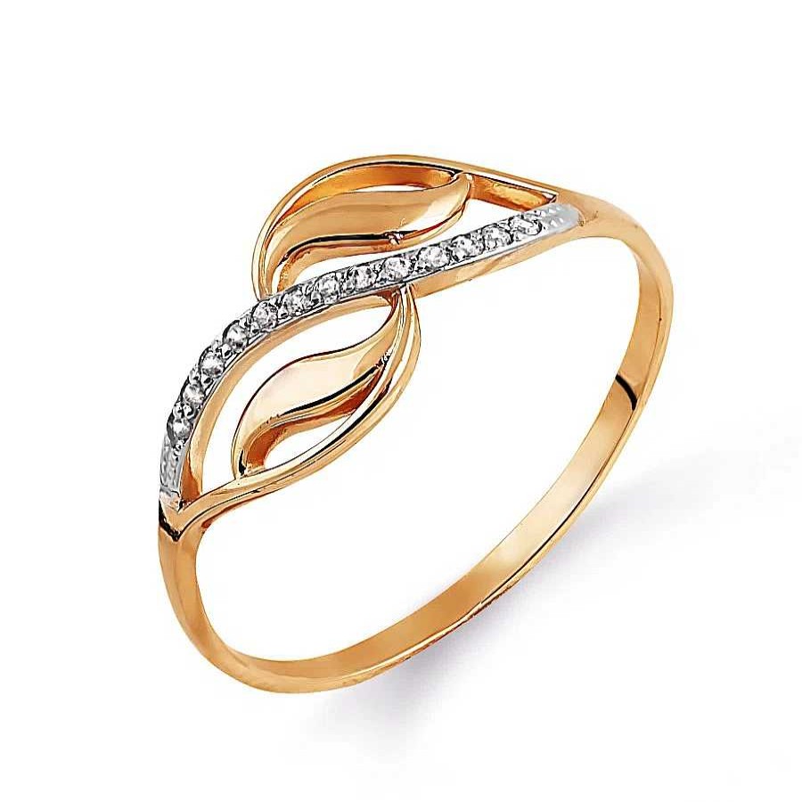 Ringe Zolotoy | Damen Ring Mit Zirkonia | 585 Rotgold