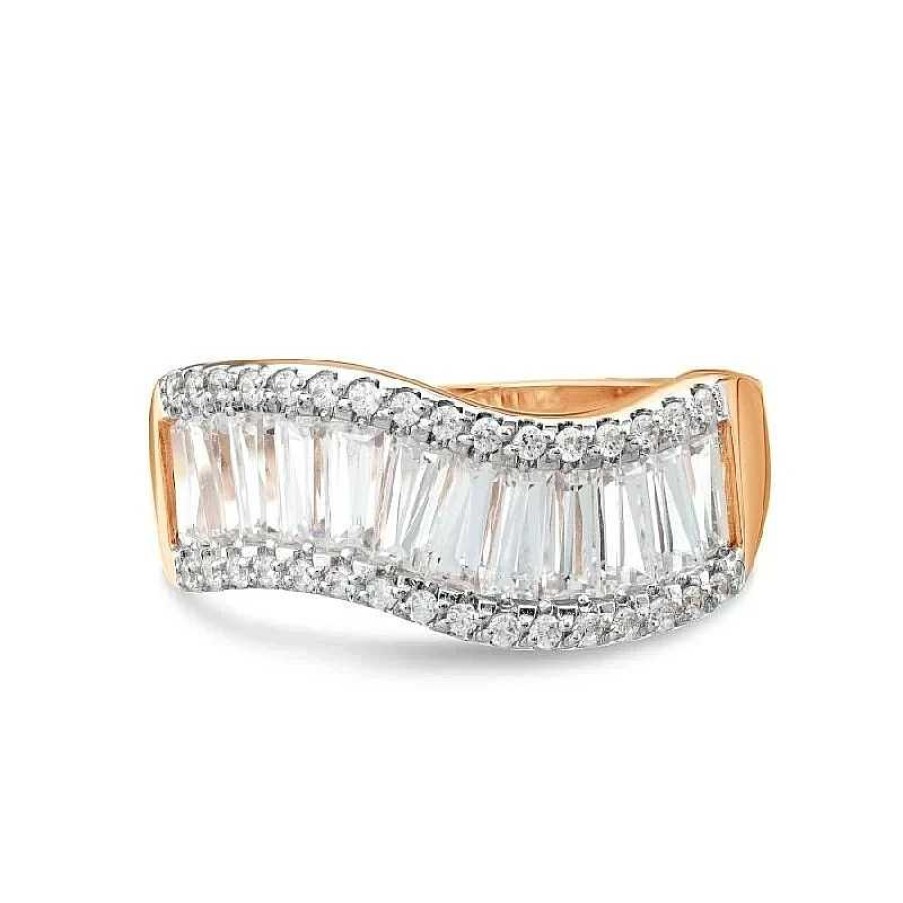 Ringe Zolotoy | Damen Ring Mit Zirkonia | 585 Rotgold