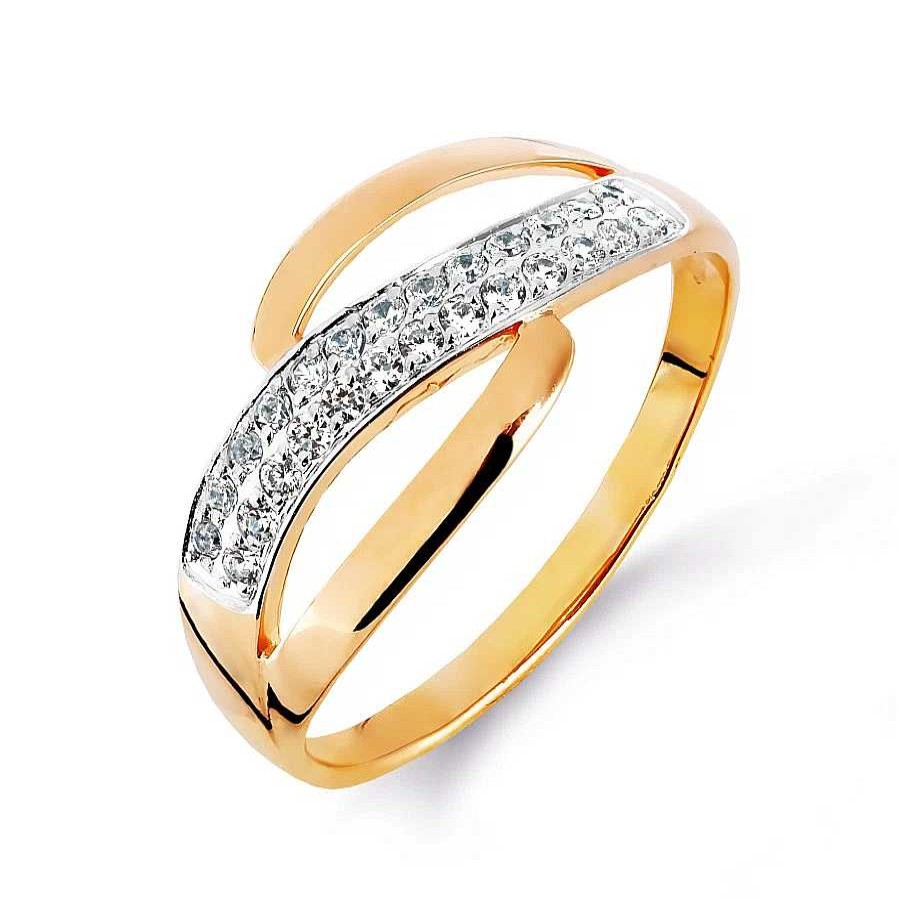 Ringe Zolotoy | Damen Ring Mit Zirkonia 375 Rotgold