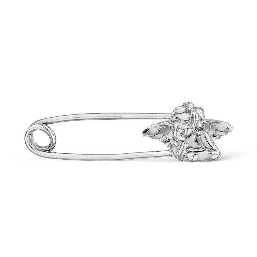 Broschen Zolotoy | Sicherheitsnadel "Engel" 925 Sterling Silber