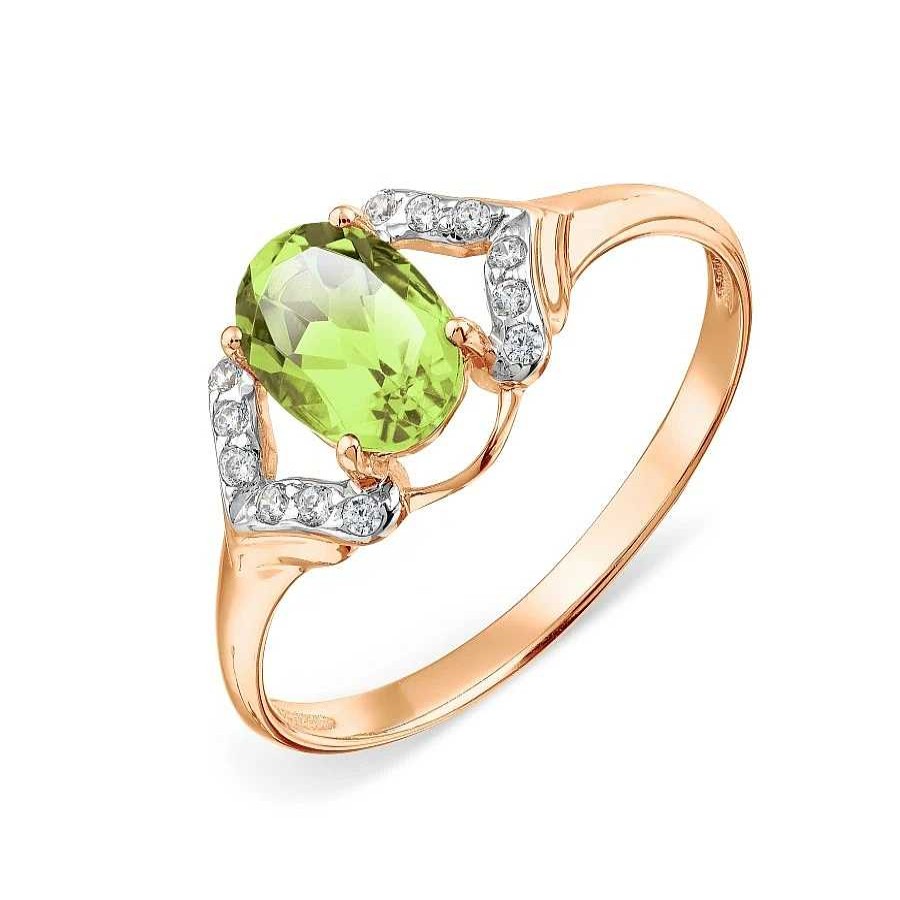 Ringe Zolotoy | Damen Ring Mit Peridot Und Zirkonia