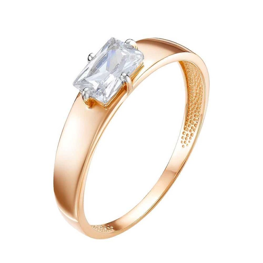 Ringe Zolotoy | Damen Ring 585 Rotgold Mit Zirkonia