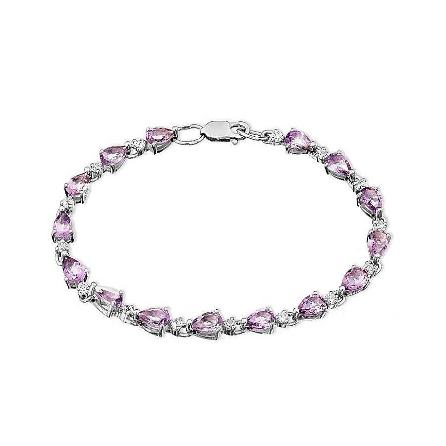 Armb Nder Zolotoy | Armband 925 Silber Mit Amethyst Und Zirkonia