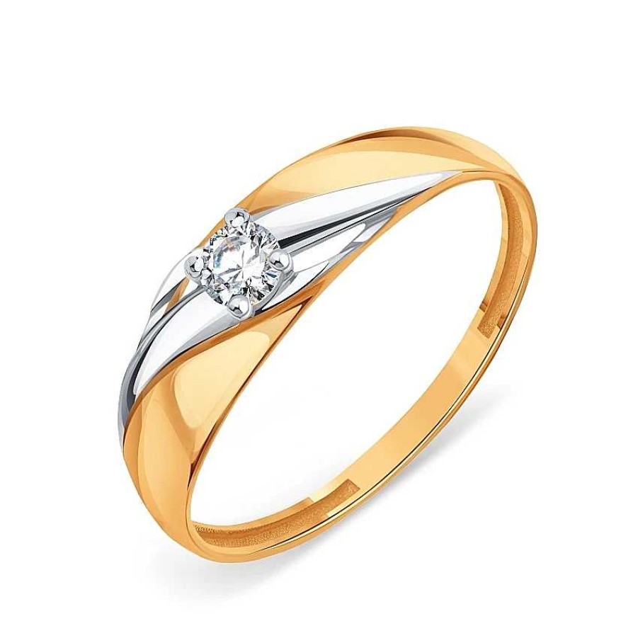 Ringe Zolotoy | Damen Ring 585 Rotgold Mit Zirkonia