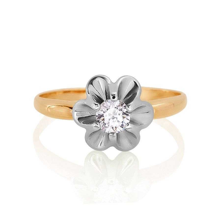 Ringe Zolotoy | Damen Ring Mit Zirkonia | 585 Rotgold