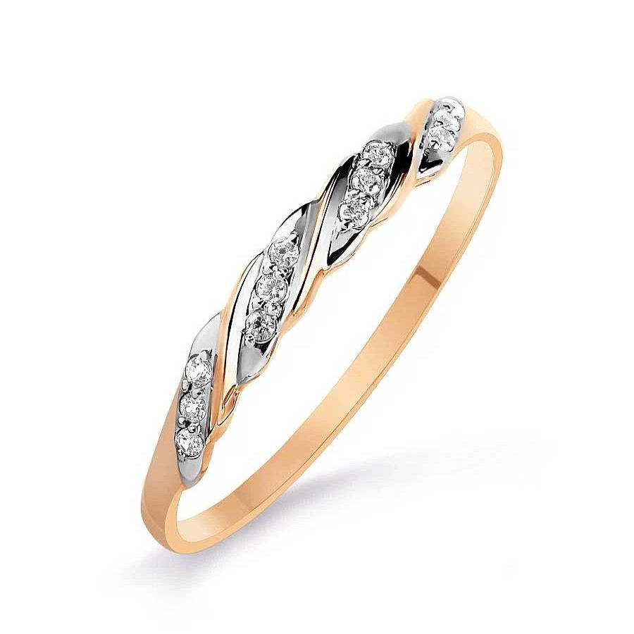 Ringe Zolotoy | Damen Ring Mit Zirkonia | 585 Rotgold