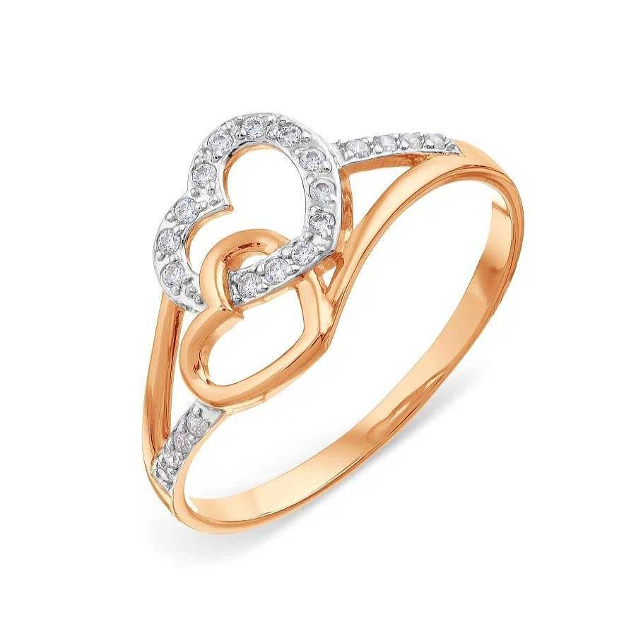 Ringe Zolotoy | Ring Mit Zirkonia 585 Rotgold