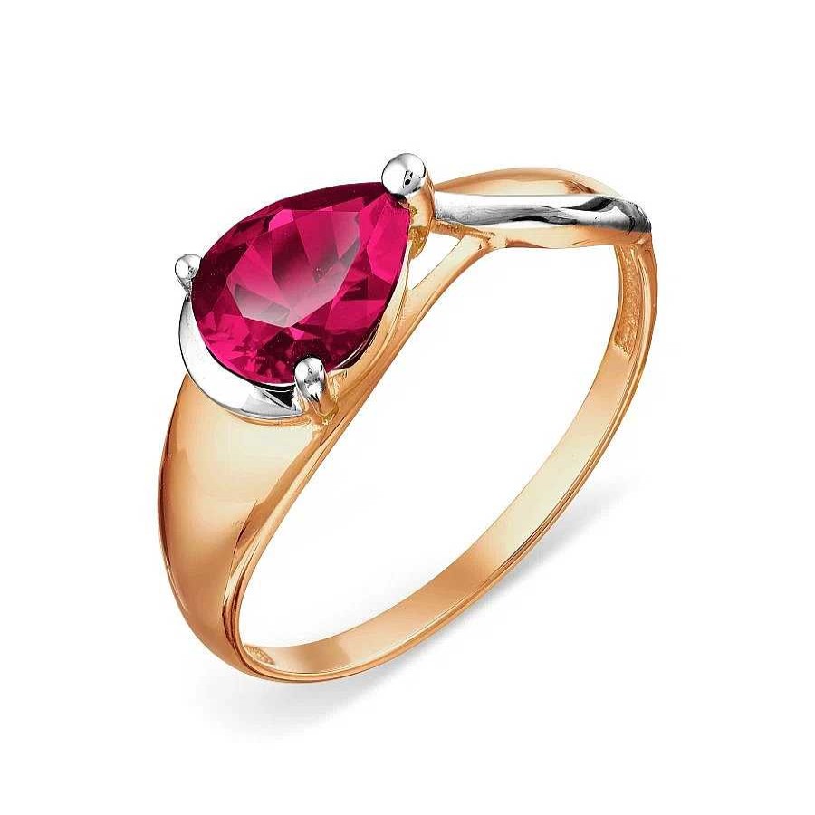 Ringe Zolotoy | Damen Ring 585 Rotgold Rubin