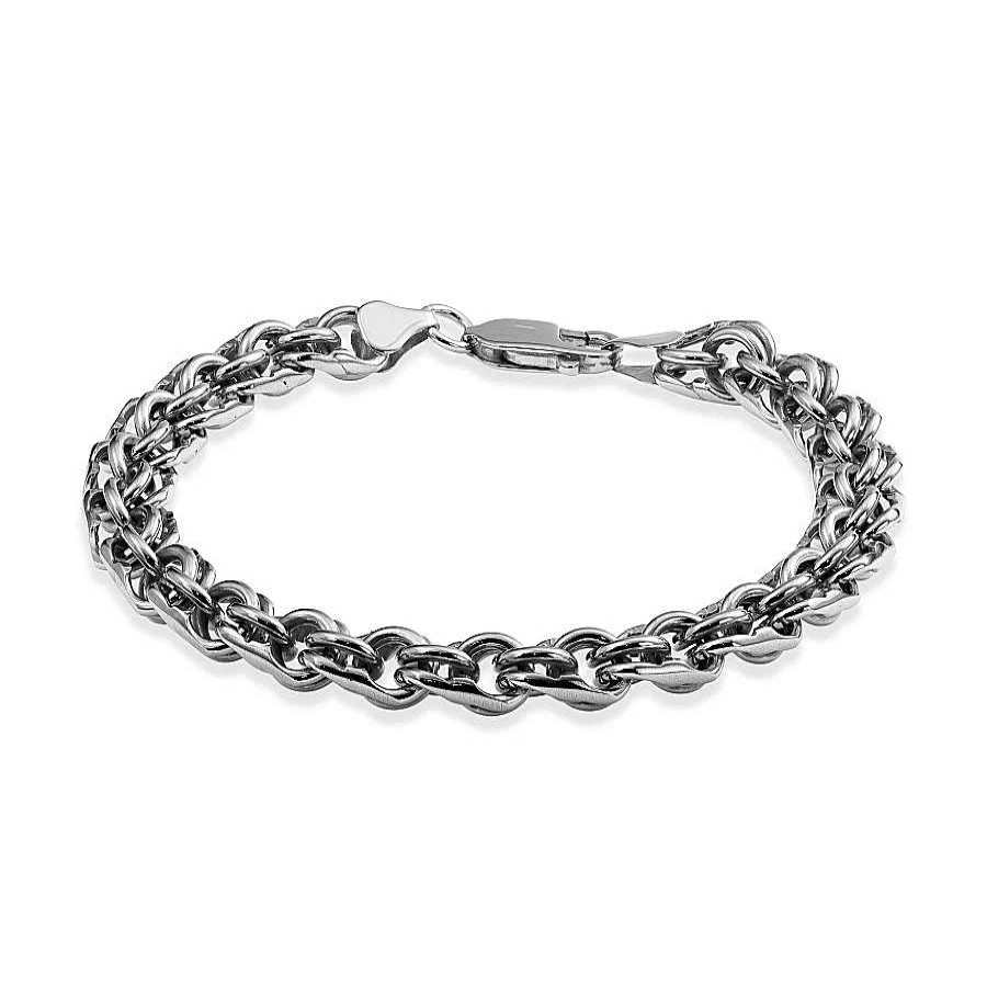 Armb Nder Zolotoy | Armband Garibaldi 925 Silber Schwarz