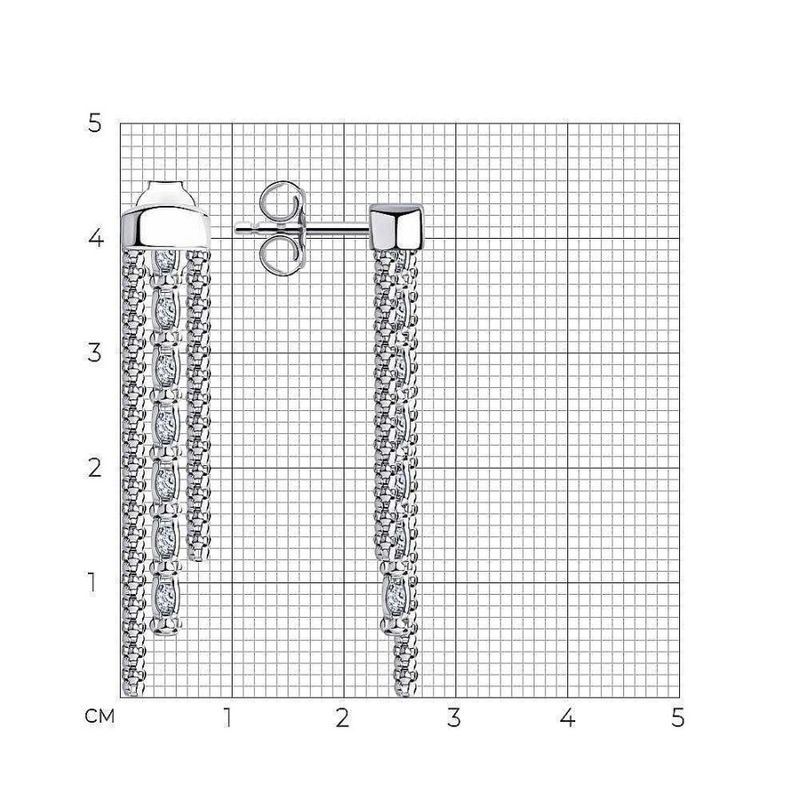 Ohrringe Zolotoy | Paar Ohrstecker 925 Silber Ohrh Nger Mit Zirkonia