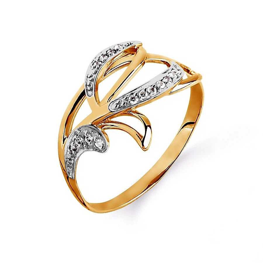 Ringe Zolotoy | Damen Ring "Blatt" 585 Rotgold