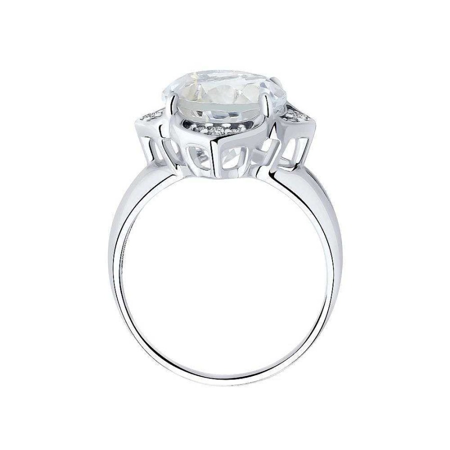 Ringe Zolotoy | Damen Ring 925 Silber Mit Bergkristalle Mit Zirkonia