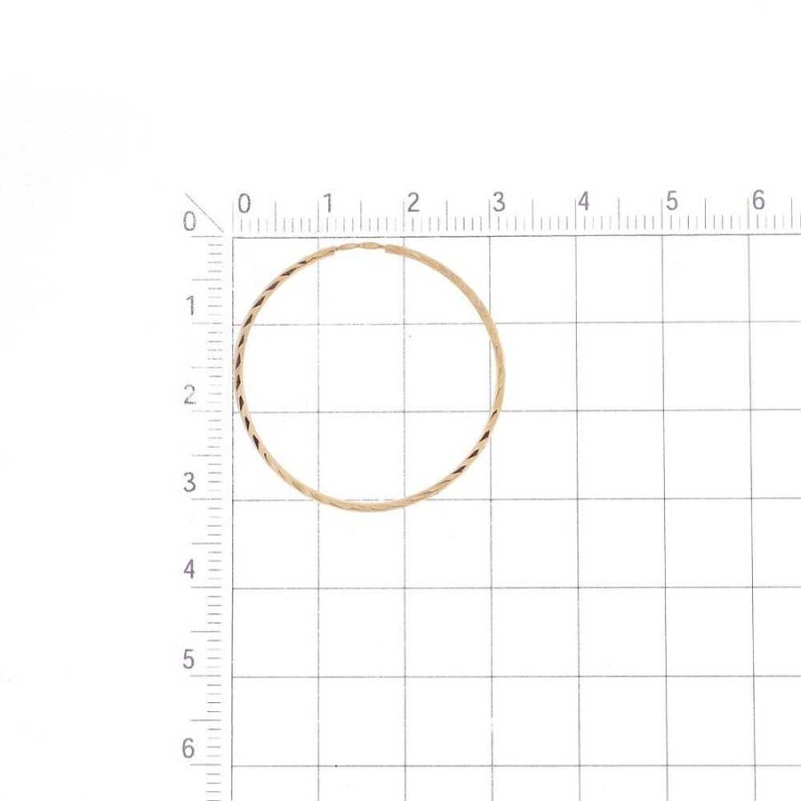 Ohrringe Zolotoy | Paar Creolen Kongo 585 Rotgold 30 Mm