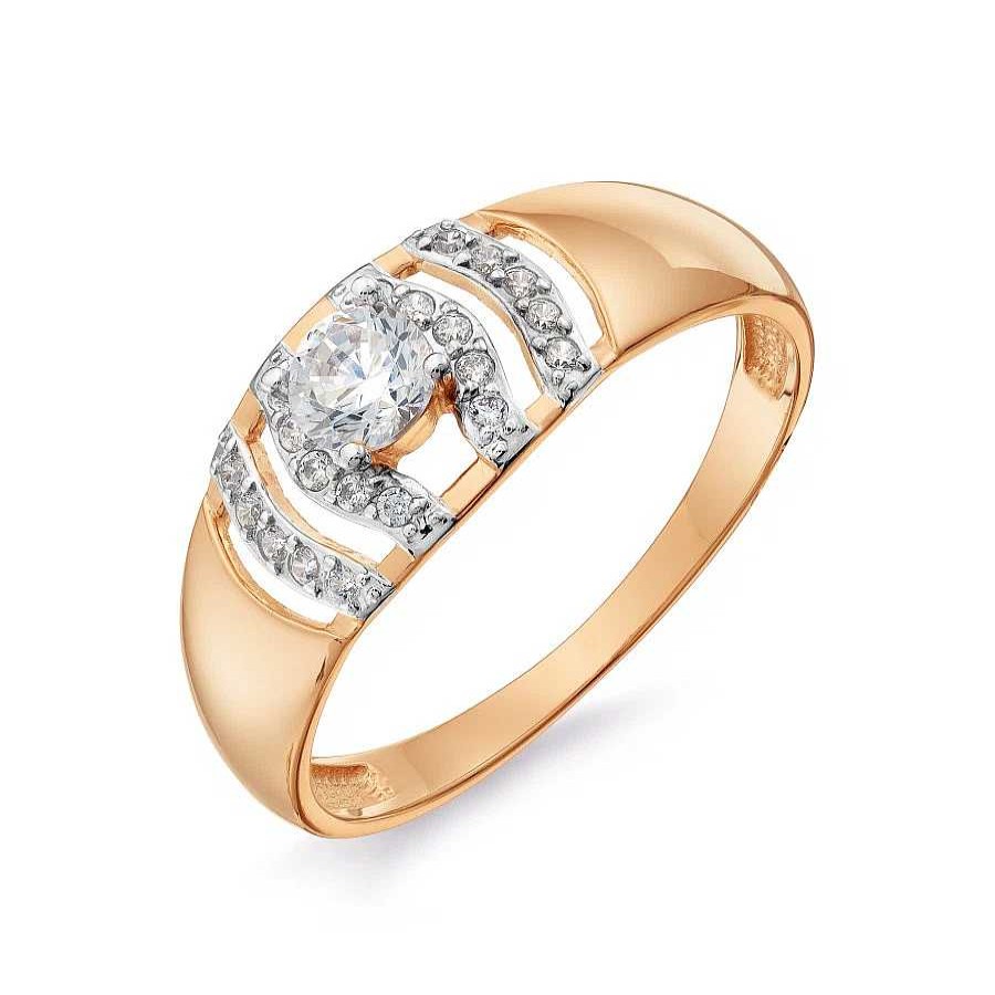 Ringe Zolotoy | Damen Ring Mit Zirkonia | 585 Rotgold