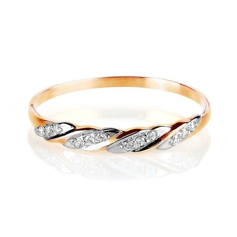 Ringe Zolotoy | Damen Ring Mit Zirkonia | 585 Rotgold